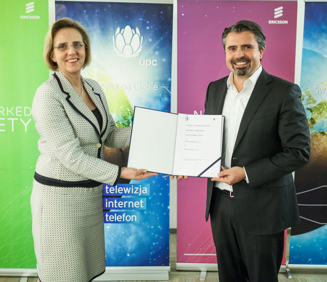 Beata Stola, Dyrektor HR/Członek Zarządu, UPC Polska i Mats Otterstedt, Head of CU Central Europe, Ericsson