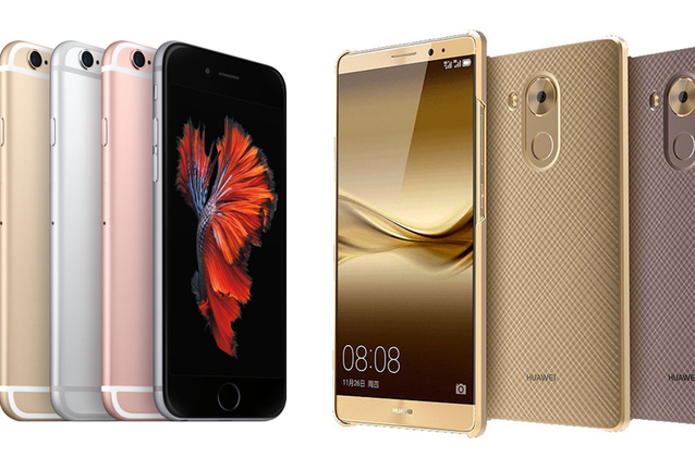 Huawei Mate 8 vs iPhone 6s Plus