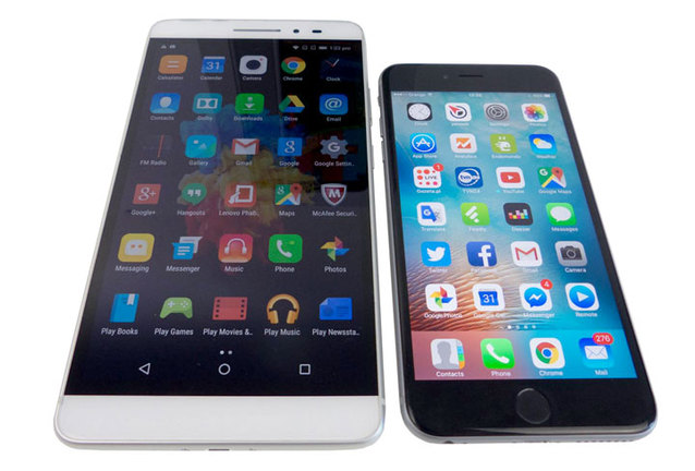 Lenovo PHAB Plus, iPhone 6S Plus