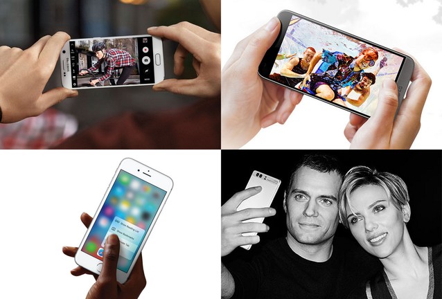 Porównanie topowych smartfonów Samsung, Apple, Huawei, LG