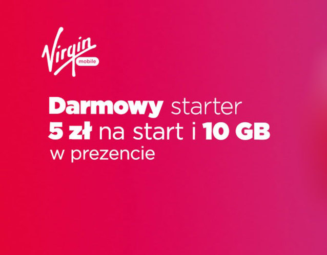 Odbierz darmowy starter i 10 GB internetu od Virgin Mobile!
