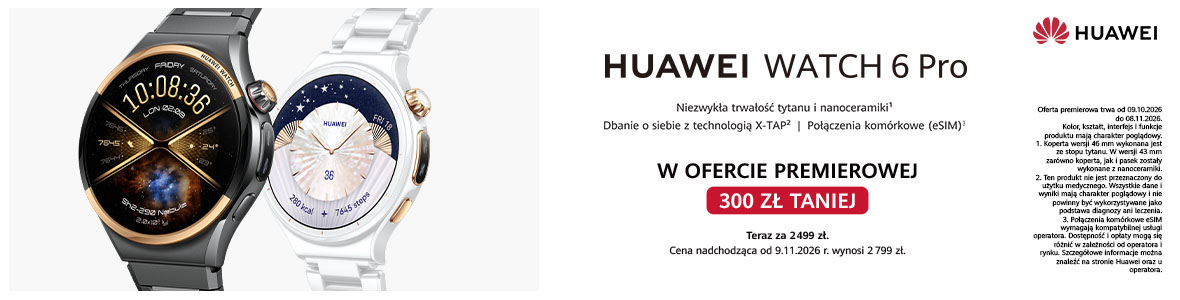 Smartfon coraz mniej potrzebny – sprawdziliśmy najnowszy zegarek HUAWEI WATCH 6