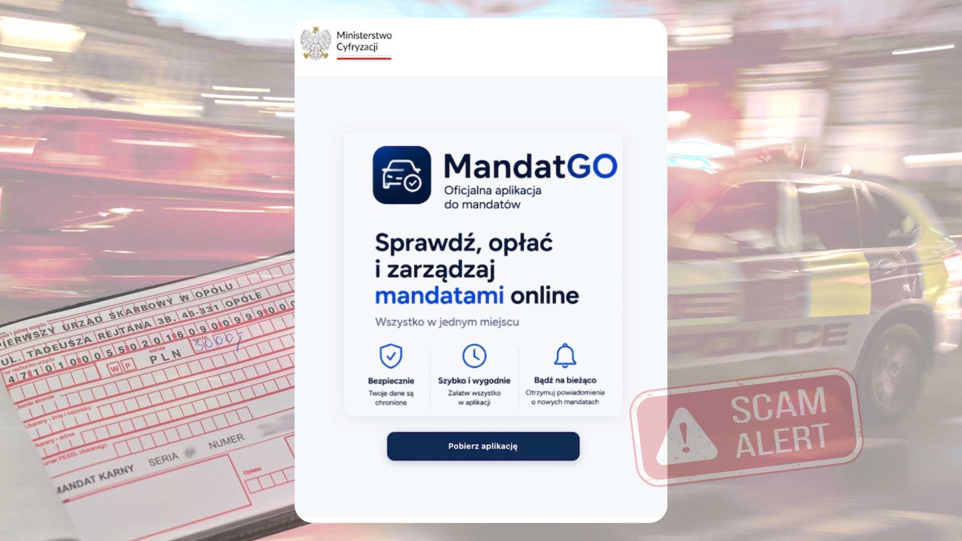 MandatGo nie jest rządową aplikacją - oszuści wykorzystują ją do groźnego ataku