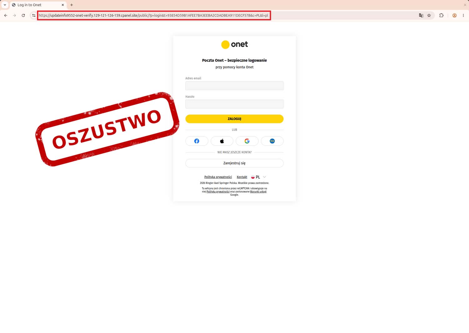 Straszą utratą dostępu do poczty
