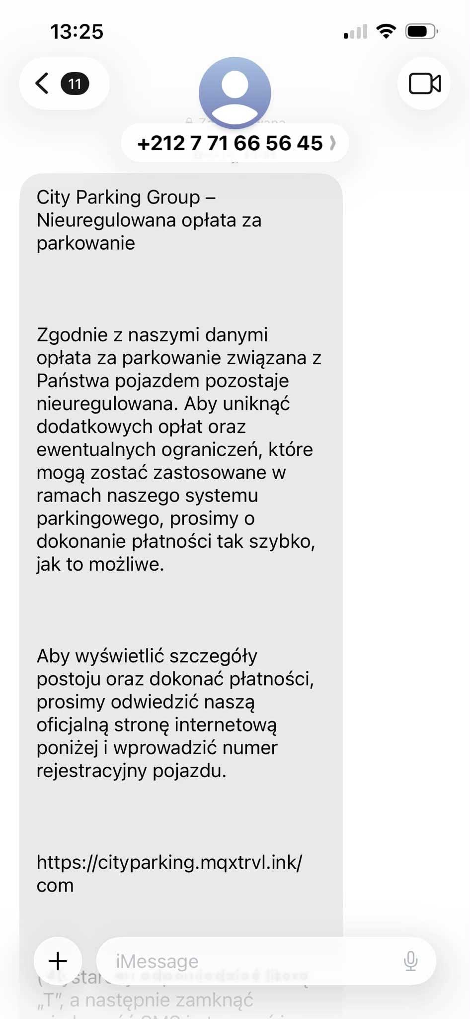 Fałszywa opłata za parkowanie