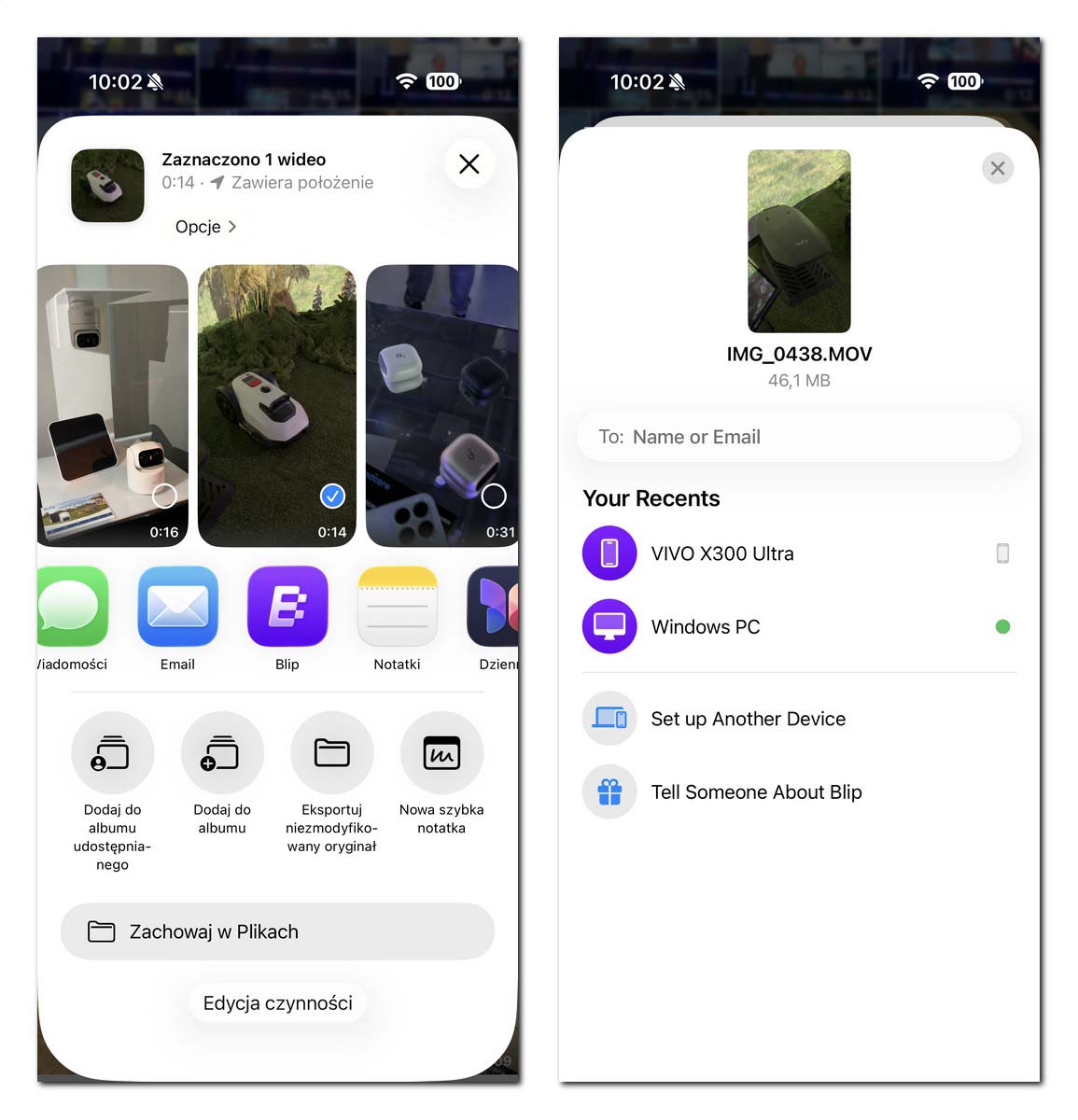 Blip - to lepsze niż AirDrop i Quick Share, bo działa na każdym urządzeniu