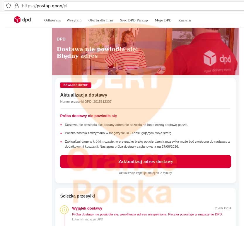 Nie każda wiadomość o paczce jest prawdziwa - oszuści liczą na pośpiech