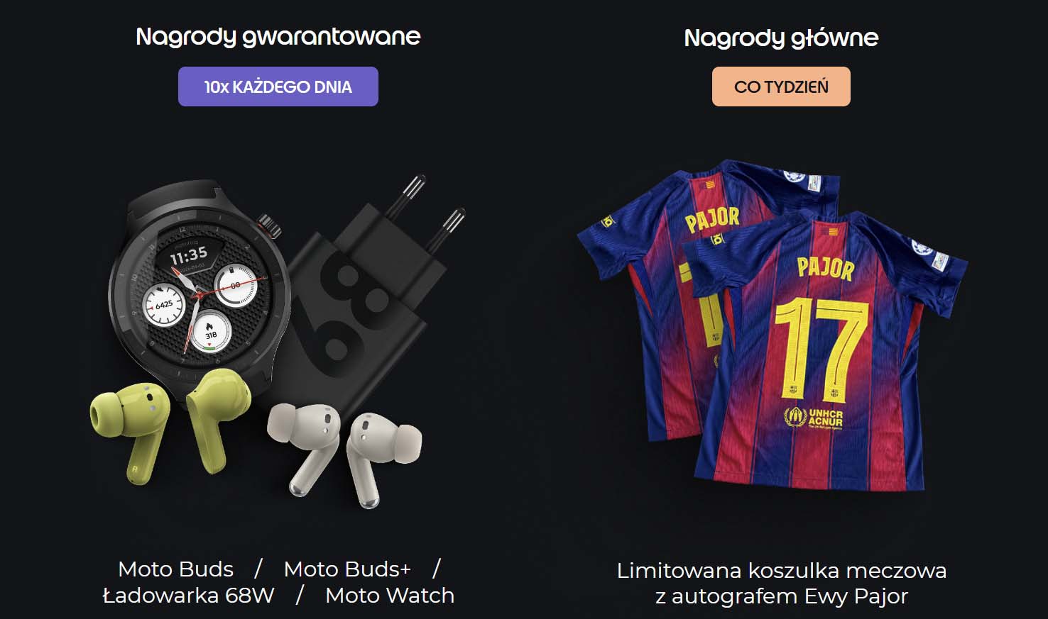 Motorola gra z Ewą Pajor - codziennie można zgarnąć akcesoria