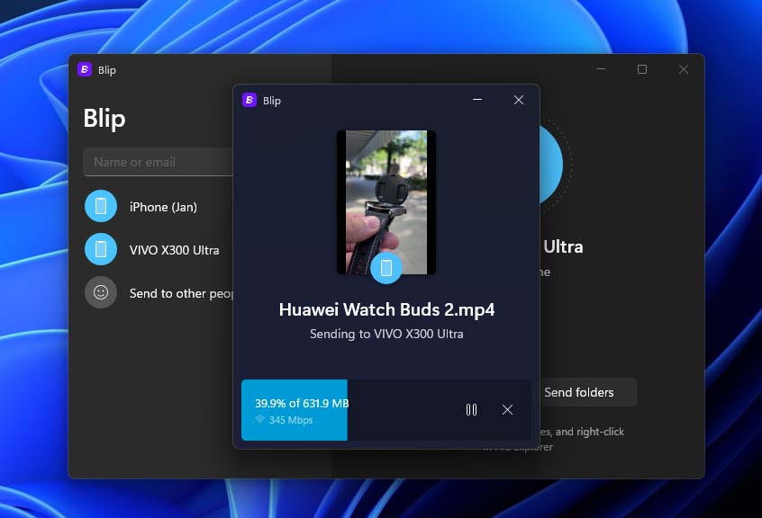 Blip - to lepsze niż AirDrop i Quick Share, bo działa na każdym urządzeniu