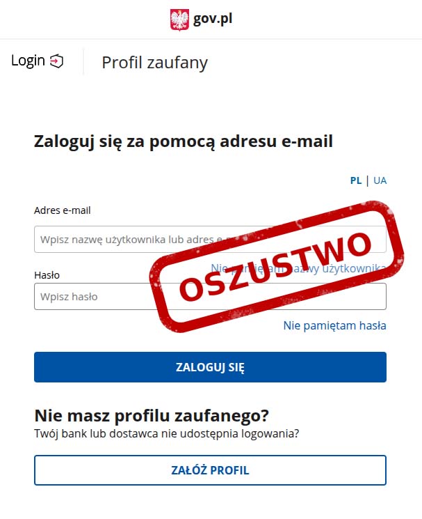 Nowa fala phishingu w Polsce - na celowniku użytkownicy Profilu Zaufanego