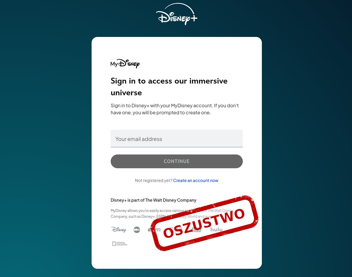 Oszuści podszywają się pod platformy streamingowe