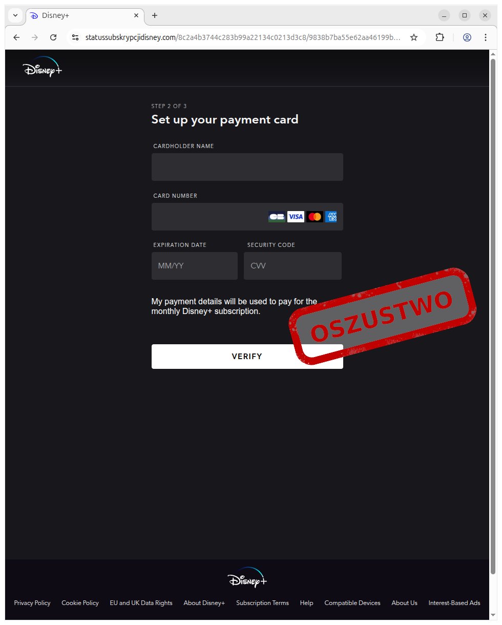 Oszuści podszywają się pod platformy streamingowe
