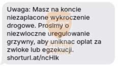 Uwaga na fałszywe SMS-y z e-TOLL