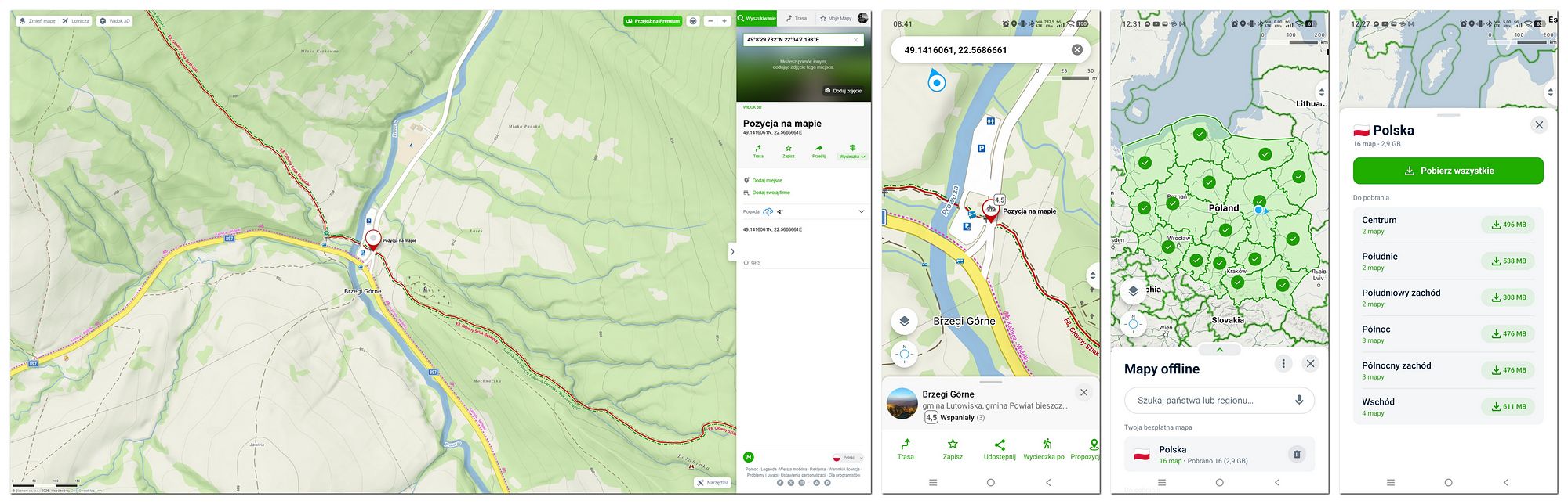 Mapy turystyczne, rowerowe, motocyklowe, 4x4, działające offline - najlepszy poradnik w polskim internecie