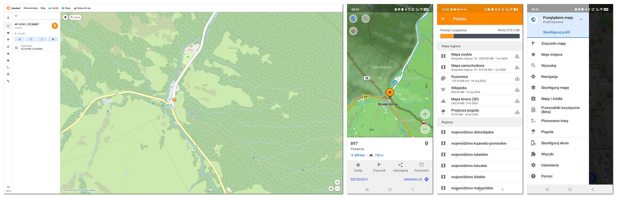 Mapy turystyczne, rowerowe, motocyklowe, 4x4, działające offline - najlepszy poradnik w polskim internecie