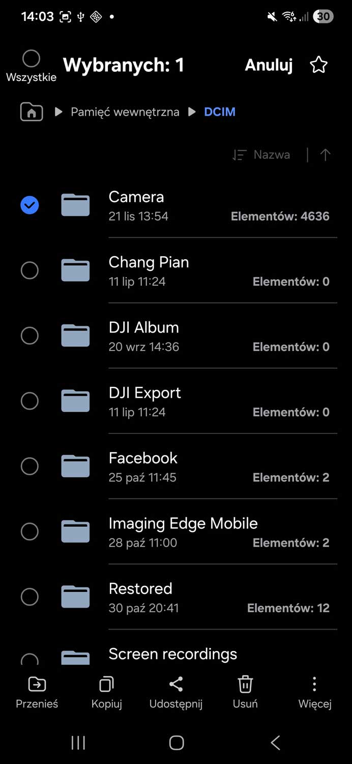 Rozwiązanie problemu wolnego kopiowania plików z telefonu z Androidem