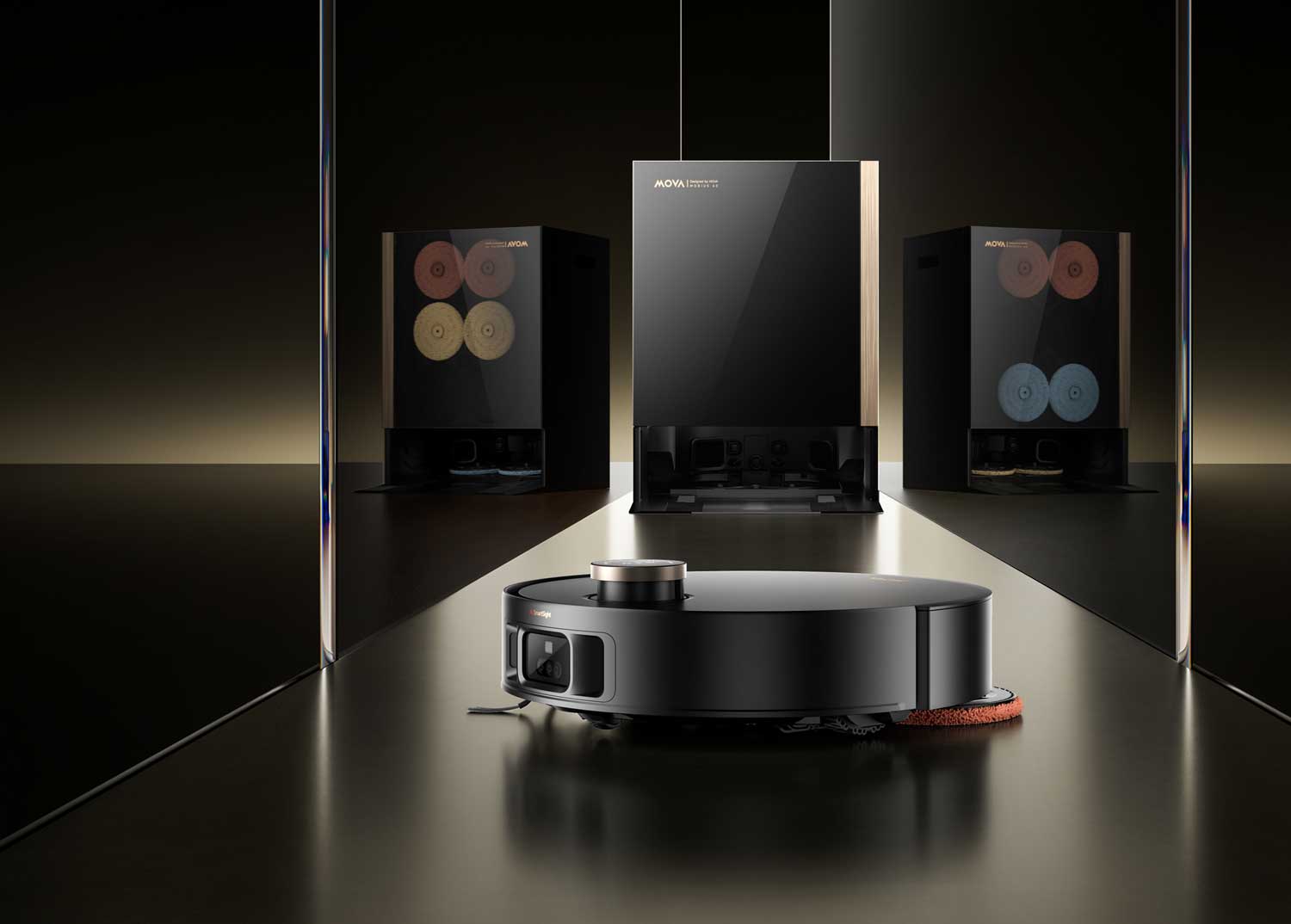 Nowy robot sprzątający MOVA Mobius 60: różne mopy dla różnych podłóg