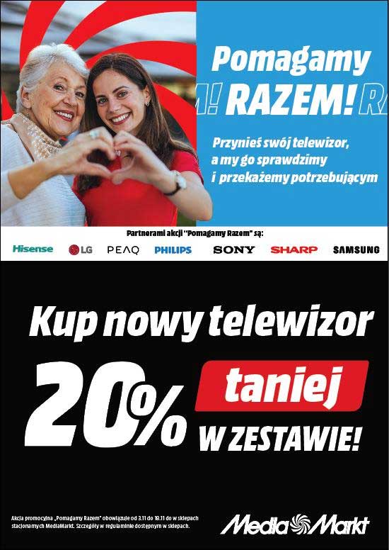 Oddaj stary TV, dostaniesz 20% rabatu