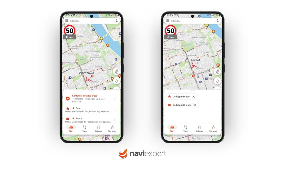Nowa wersja NaviExpert z większą wygodą korzystania z nawigacji