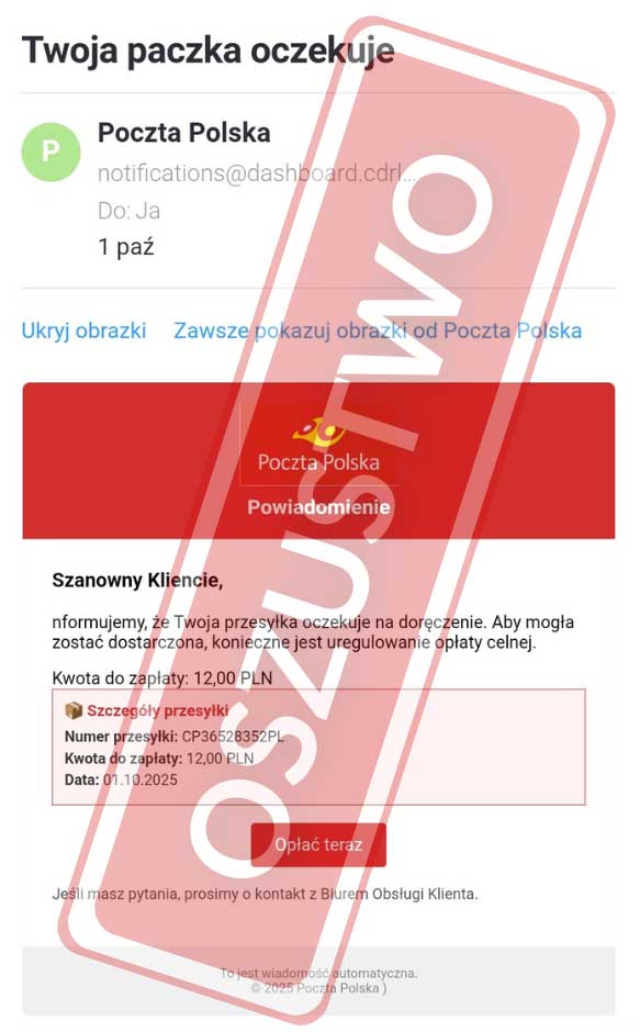 Podszywają się pod Pocztę Polską - nowa fala oszustw w sieci