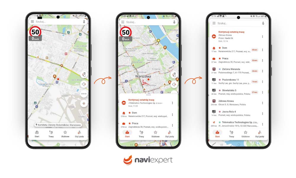 Nowa wersja NaviExpert z większą wygodą korzystania z nawigacji