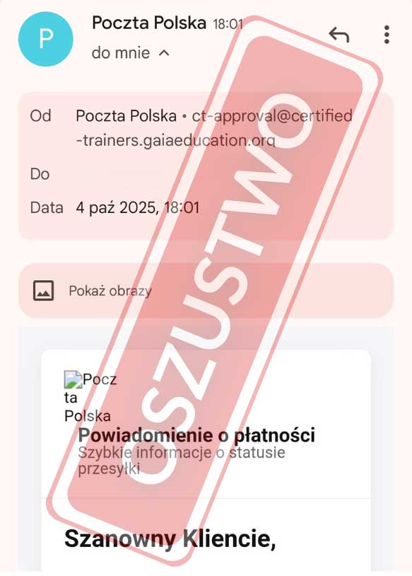 Podszywają się pod Pocztę Polską - nowa fala oszustw w sieci