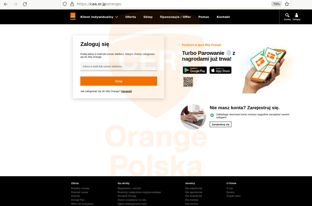 Kradzież kont i pieniędzy przez fałszywe maile – ostrzeżenie dla klientów Orange