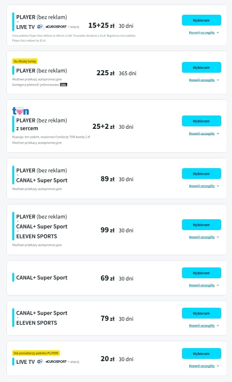 Player z nową ofertą od sierpnia