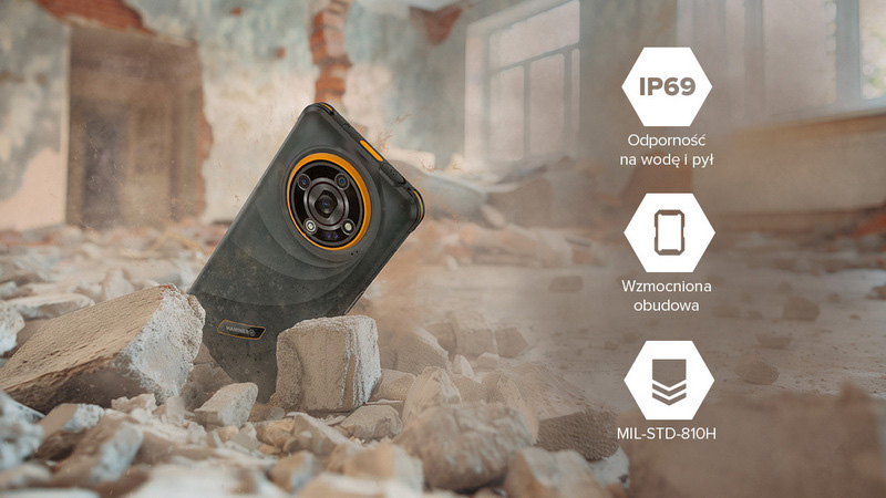 Telefon z IP69, MIL-STD-810H i aparatem noktowizyjnym