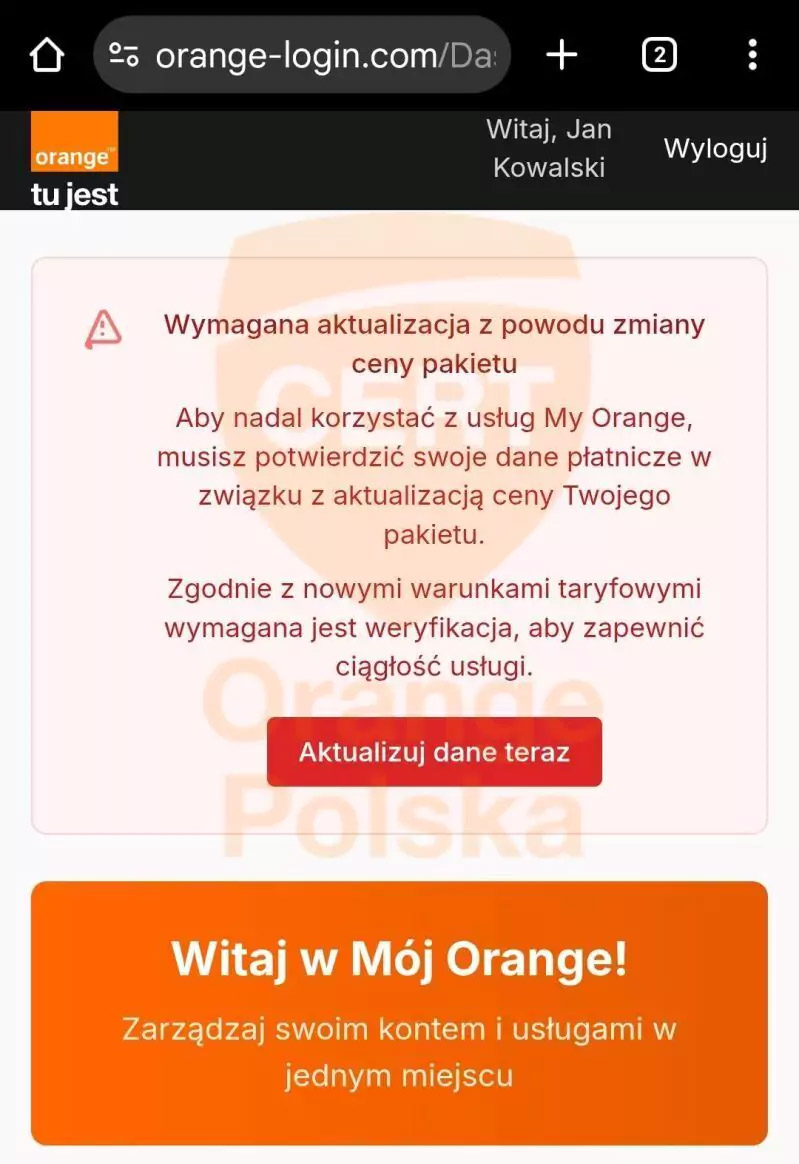 Fałszywe SMS-y grożą zawieszeniem usług