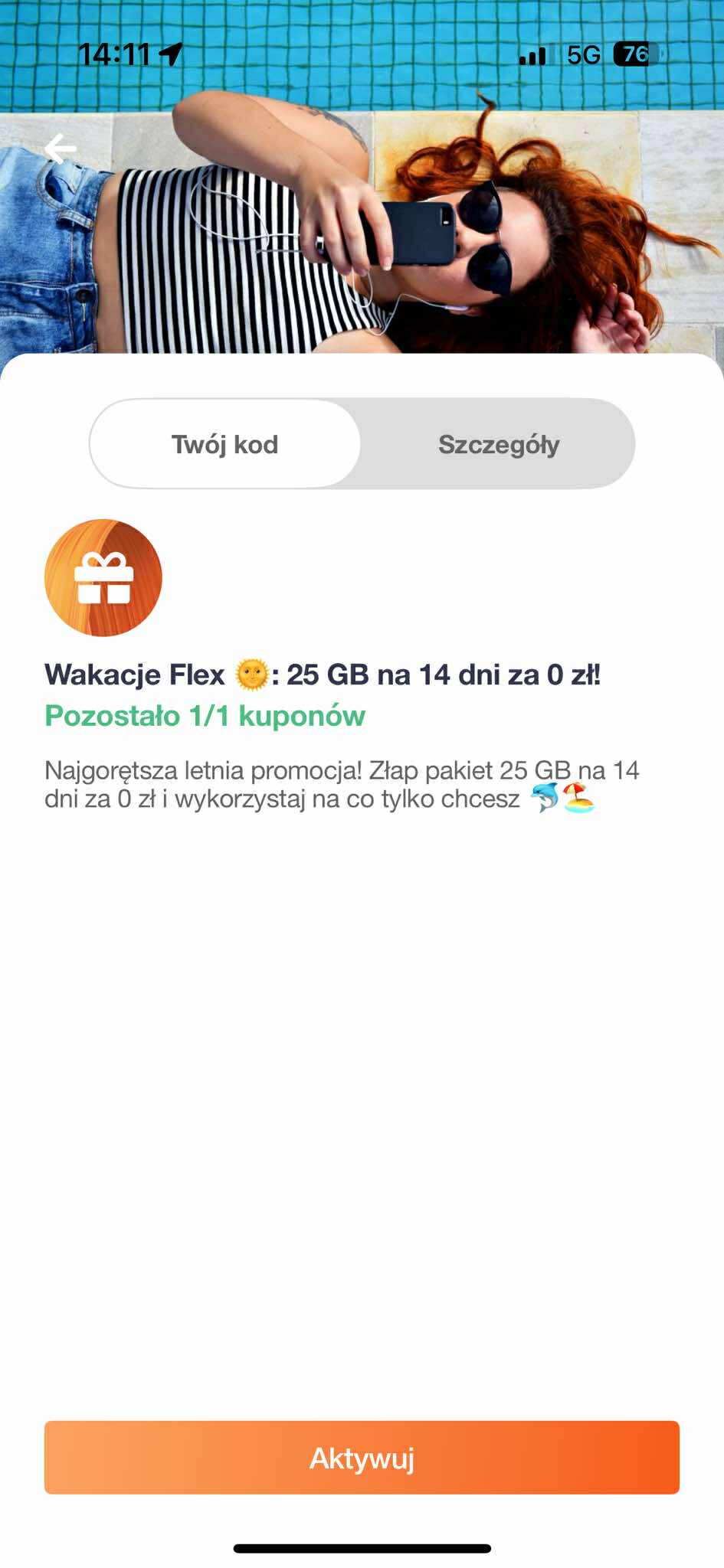 Wakacyjne promocje Orange Flex — darmowe pakiety danych i rabaty