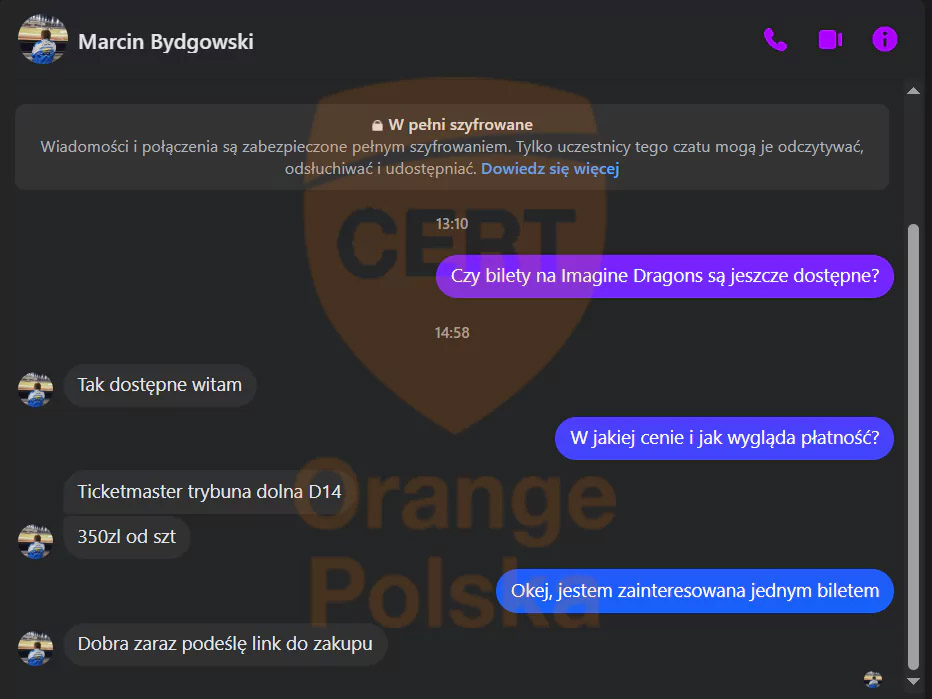 Uwaga na fałszywe strony z biletami na koncerty
