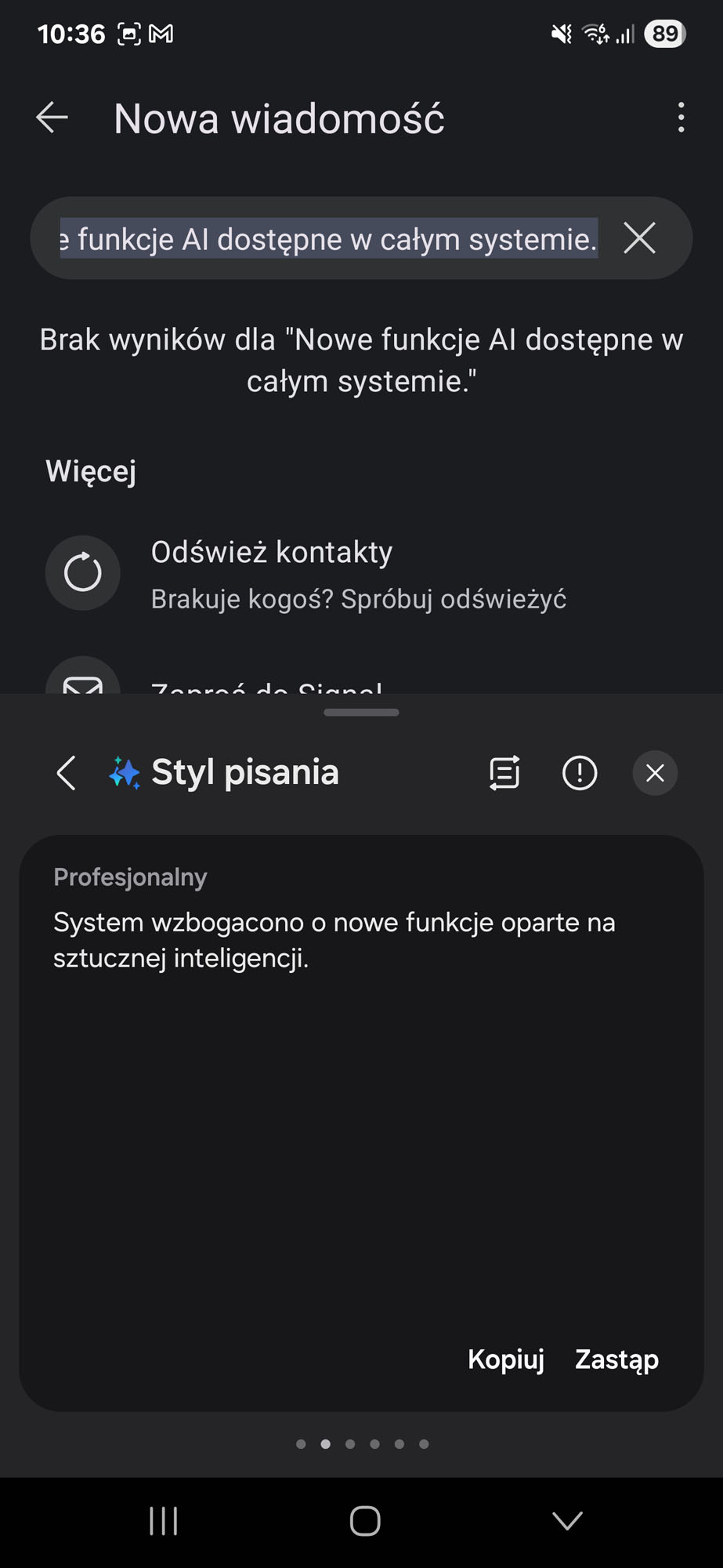 Już nie trzeba korzystać z klawiatury Samsunga, aby mieć dostęp do funkcji AI