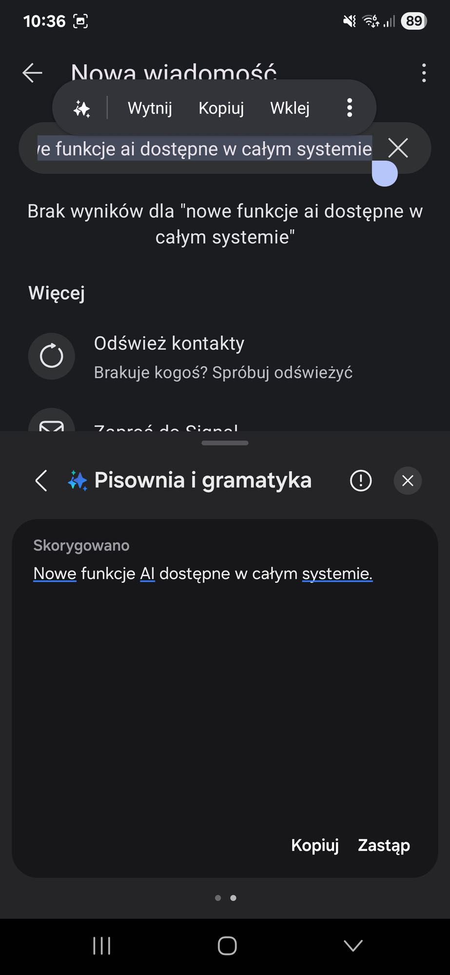 Już nie trzeba korzystać z klawiatury Samsunga, aby mieć dostęp do funkcji AI