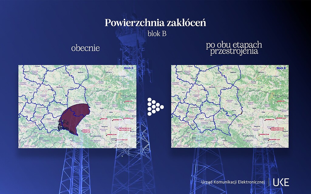 UKE - powierzchnia zakłóceń 700 MHz