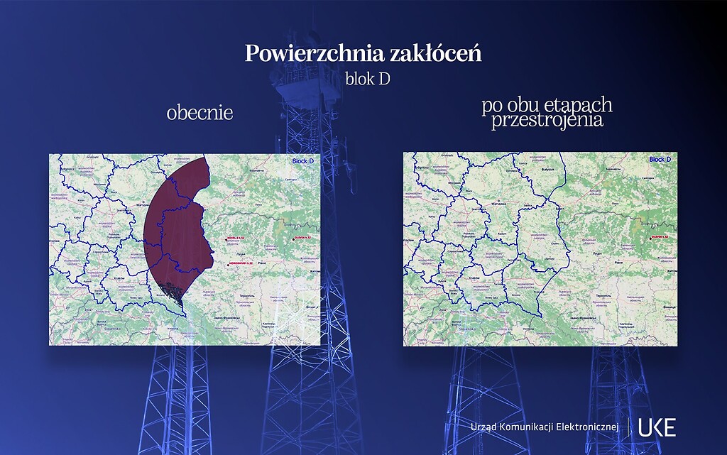 UKE - powierzchnia zakłóceń 700 MHz