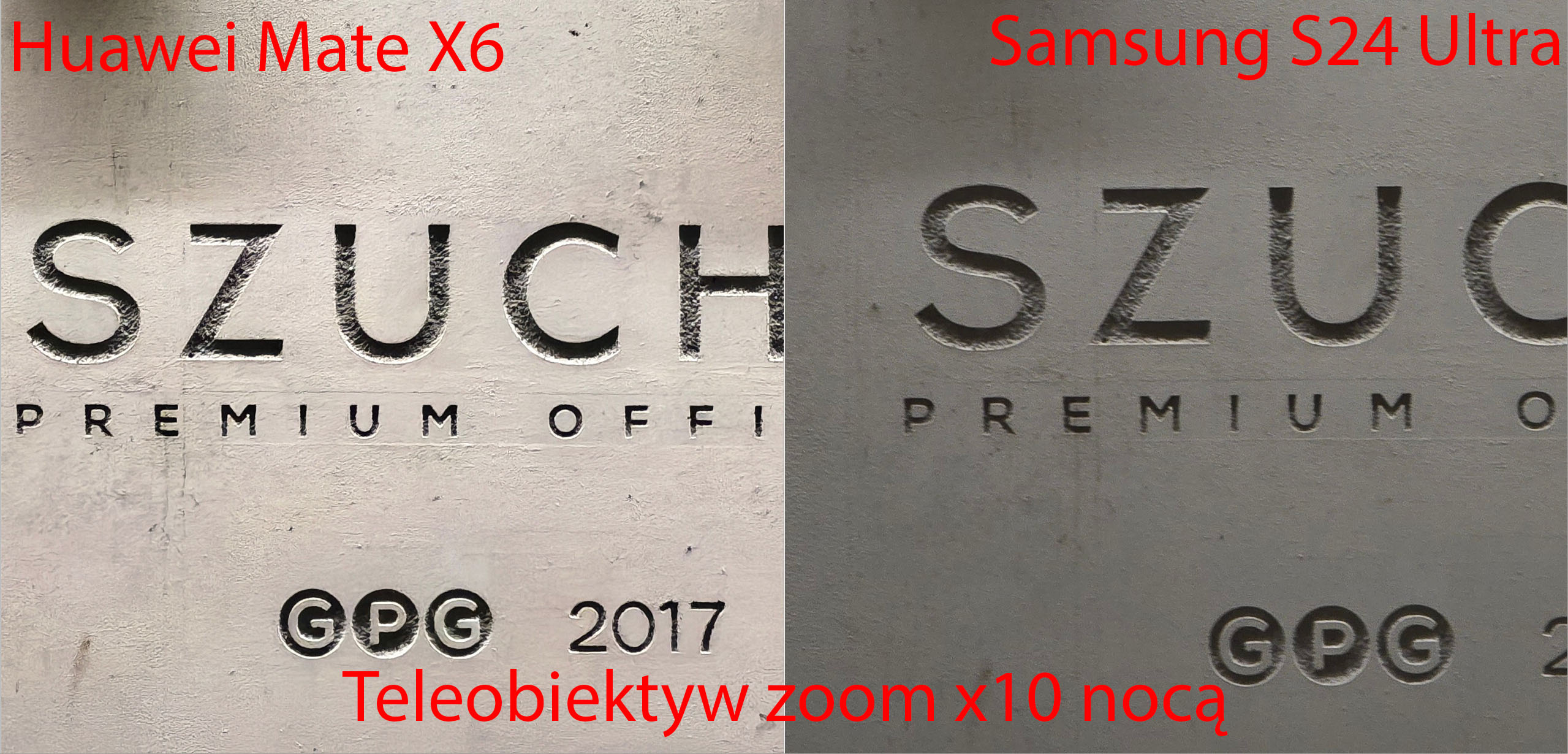 Porównanie zdjęć Huawei Mate X6 versus Samsung Galaxy S24 Ultra