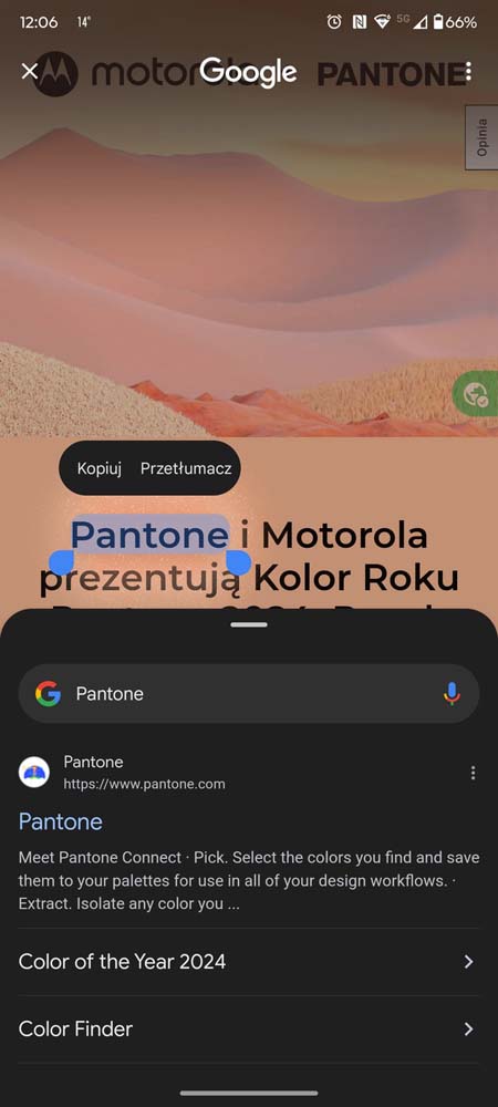 Funkcja Circle to Search dostępna w smartfonach Motorola