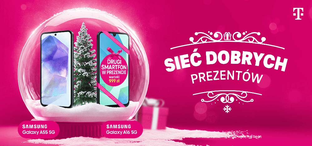 Promocja 1+1 gratis w T-Mobile na Święta – dostajesz smartfon gratis