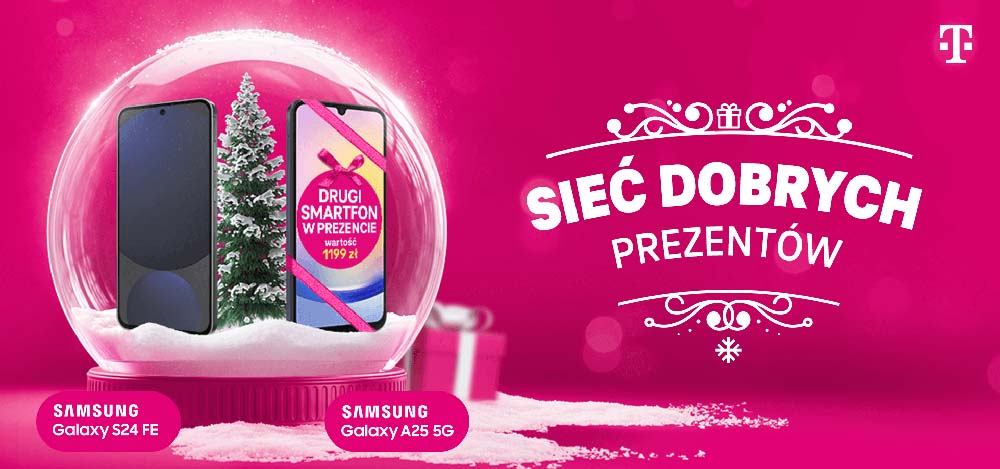 Promocja 1+1 gratis w T-Mobile na Święta – dostajesz smartfon gratis