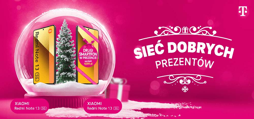 Promocja 1+1 gratis w T-Mobile na Święta – dostajesz smartfon gratis