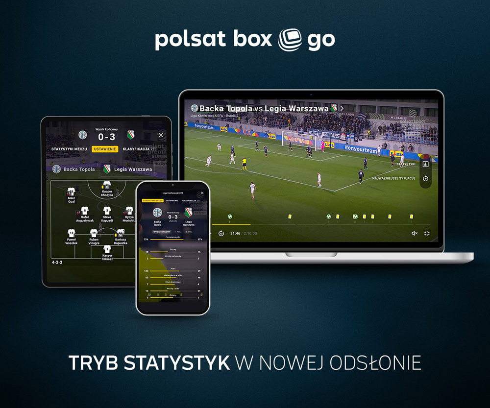 Polsat Box Go z interaktywnymi statystykami - sport na żywo w nowej odsłonie