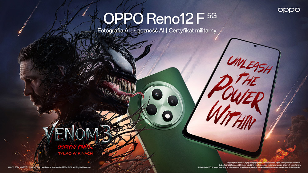 OPPO nawiązuje współpracę z filmem Venom 3: Ostatni taniec