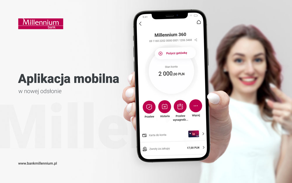 Nowa odsłona aplikacji mobilnej Banku Millennium