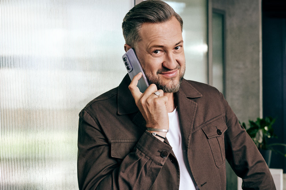 Marcin Prokop w lokalnej kampanii marki OPPO