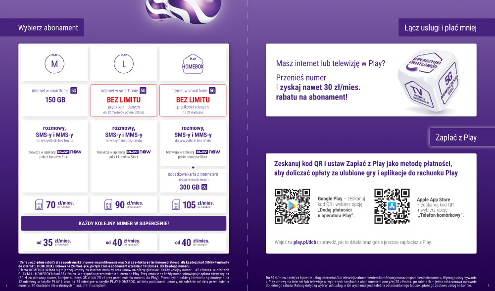 Letnia promocja Play - internet bez limitów i smartfony 5G 50% taniej
