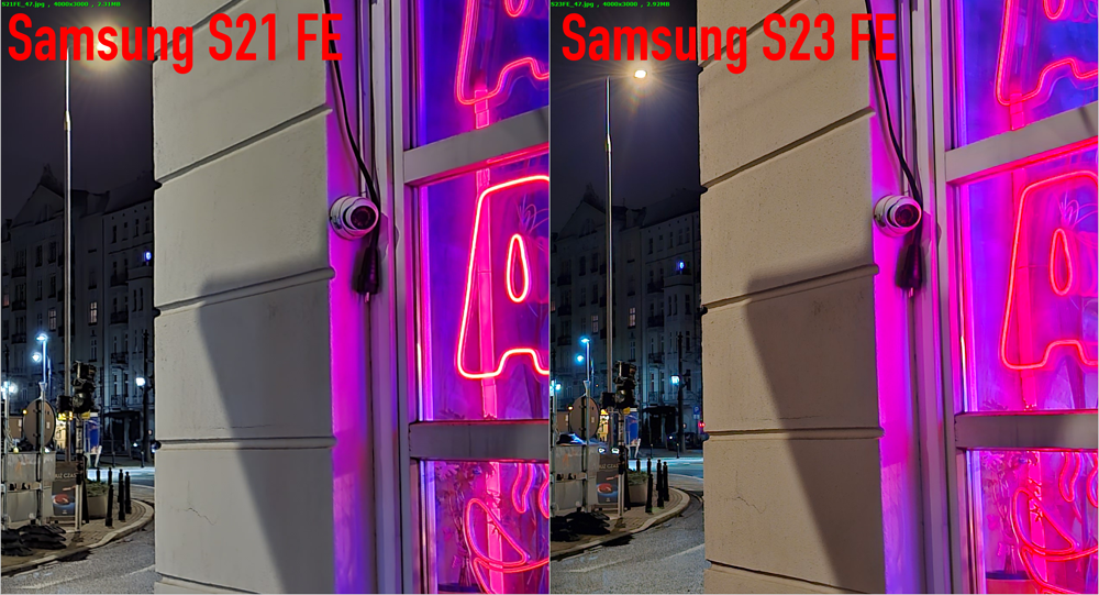 Porównanie aparatów najnowszego Samsunga Galaxy S23 FE z S21 FE