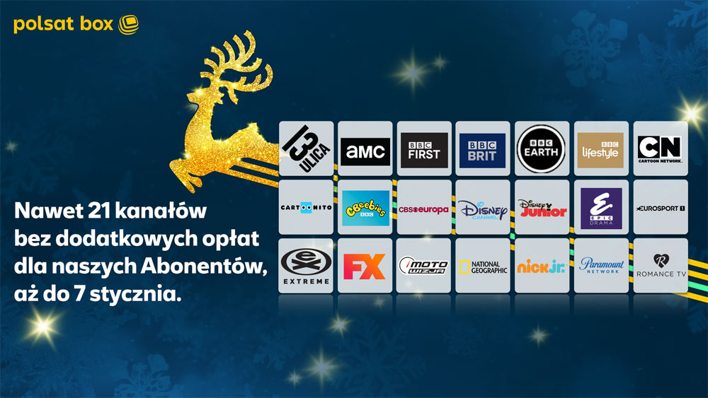 Świąteczny prezent od Polsat Box – nawet 21 kanałów w "otwartym oknie"