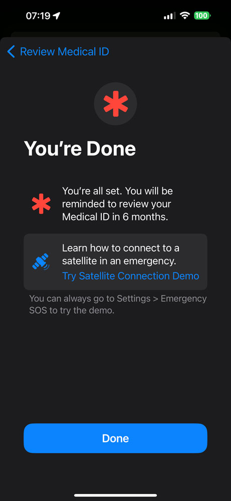 Emergency SOS - iPhone