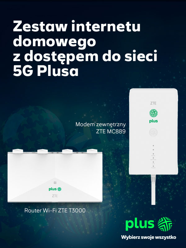 Plus wprowadza zestaw internetu domowego z dostępem do sieci 5G